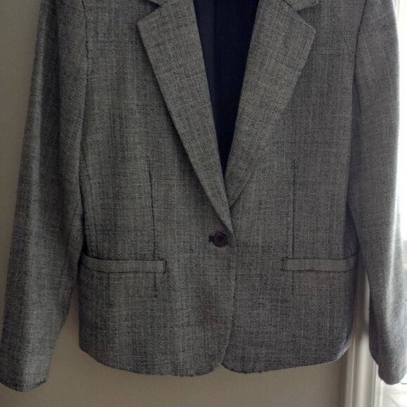 'Pendleton' Single Breasted Semi Fitted Jacket Navy/Cream Size 10 EUC - Picture 2 of 12